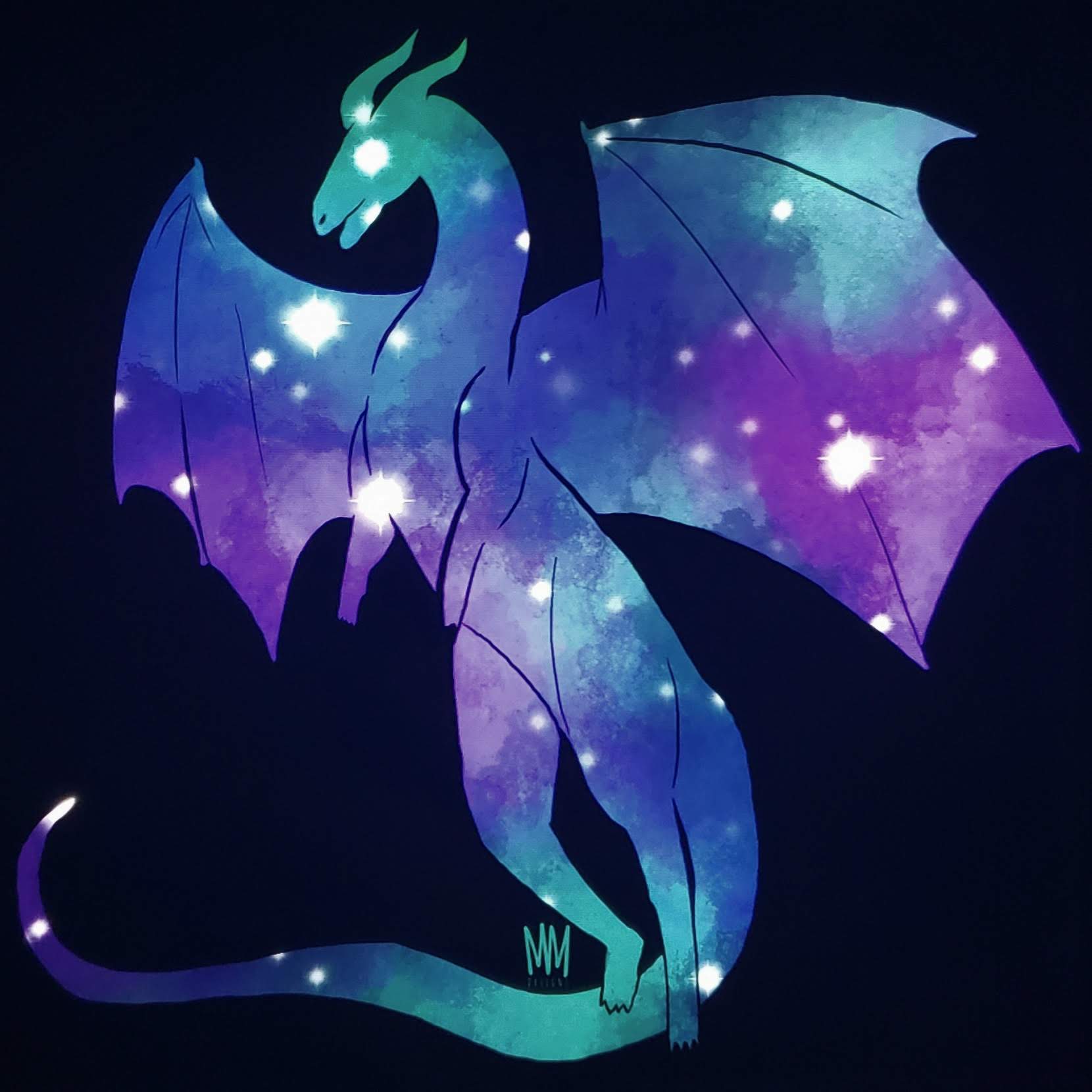 digital drawing of a dragon